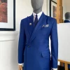 A Bespoke reloaded “Arthur Richards” Navy blue business/corporate 3 lapel suit