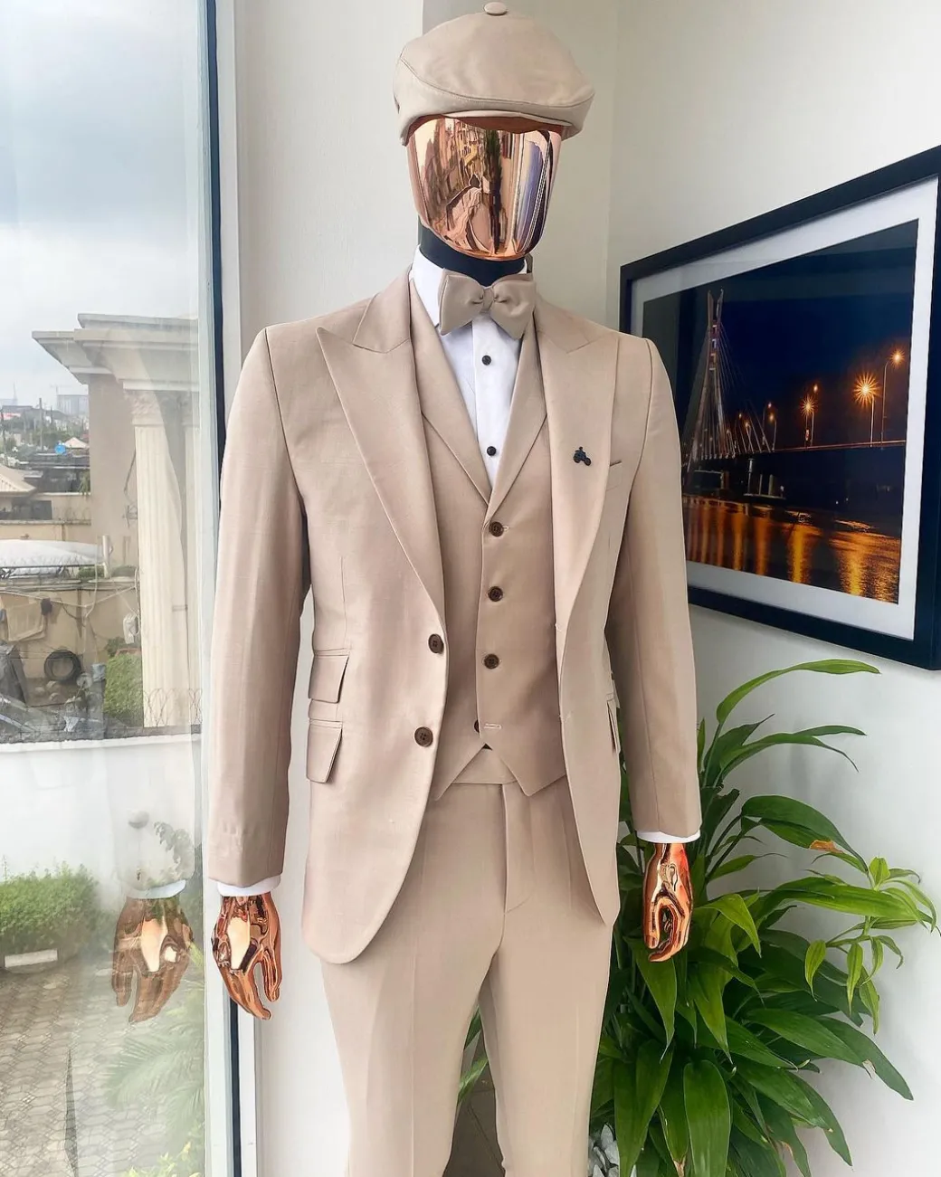 A Bisque Brown Reloaded “Peaky Blinders” Peak Lapel Suit