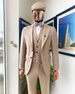 A Bisque Brown Reloaded “Peaky Blinders” Peak Lapel Suit