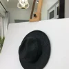 A Black Men Fashion Wool Hat