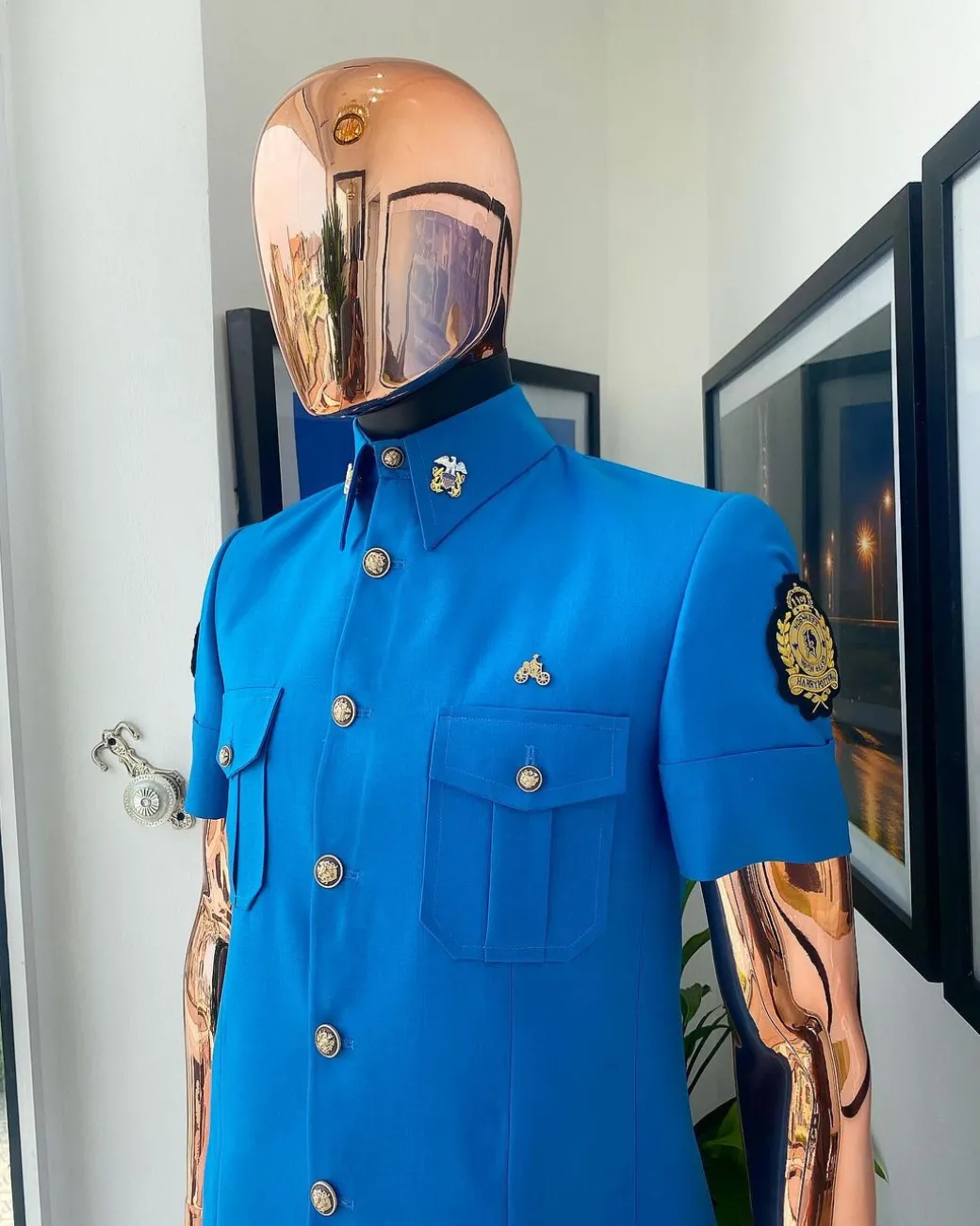 A Bleu De France vintage “Havana” French safari suit
