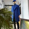 A Blue Check Reloaded “Peaky Blinder” Double breasted trench suit
