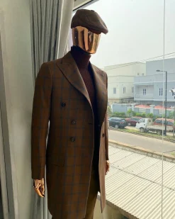 A Brown windowpane reloaded “peaky blinders” Business suit