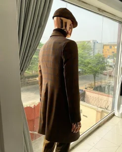 A Brown windowpane reloaded “peaky blinders” Business suit