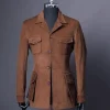 A “Car” walnut brown corduroy blazers jacket.