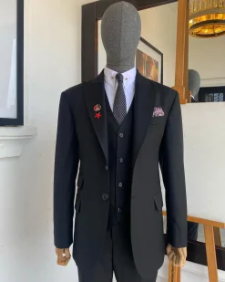 A Charcoal Black Classic – “Board Room” Suit