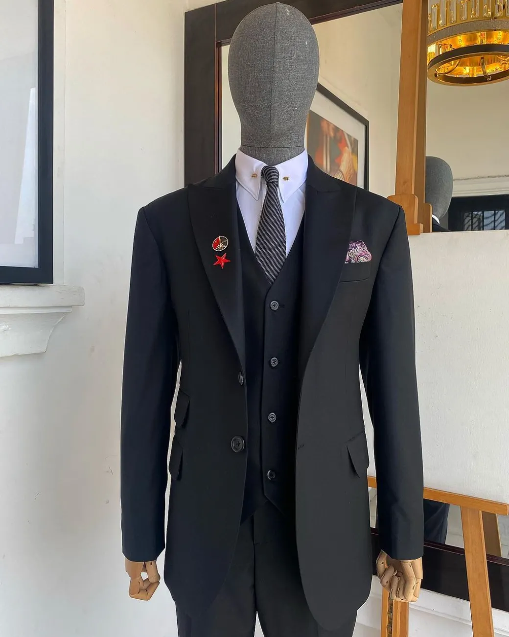 A Charcoal Black Classic – “Board Room” Suit
