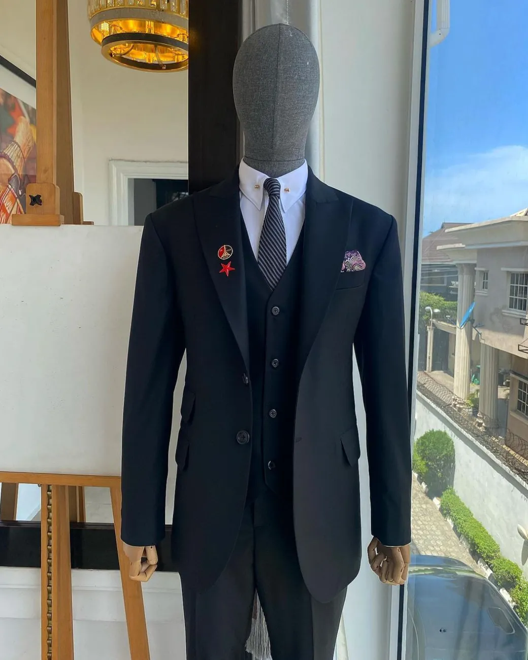 A Charcoal Black Classic – “Board Room” Suit