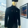 A Charcoal black “peaky blinders” soaked Italian velvet shawl lapel suit