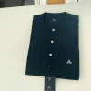 A Charcoal black with silver Swarovski button details African Kaftan