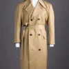 A Cream Double-Breasted Coat