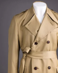 A Cream Double-Breasted Coat