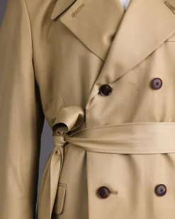 A Cream Double-Breasted Coat