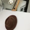 A Dark Chocolate Brown Mens Fashion Hat