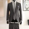A Grey, Plaid Check, Notch Lapel, Jorgecarli Suit