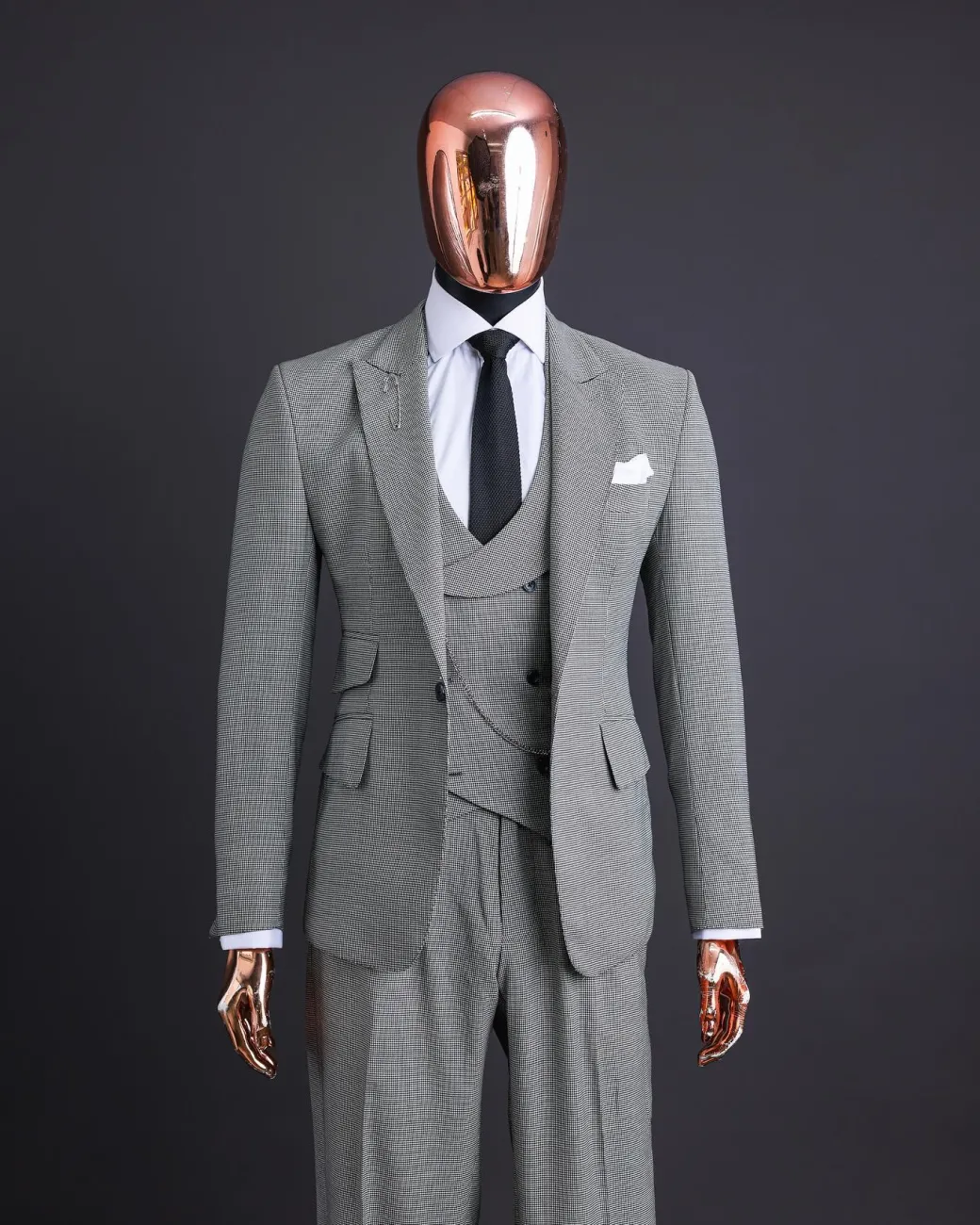 A Houndstooth Check Business Suit.