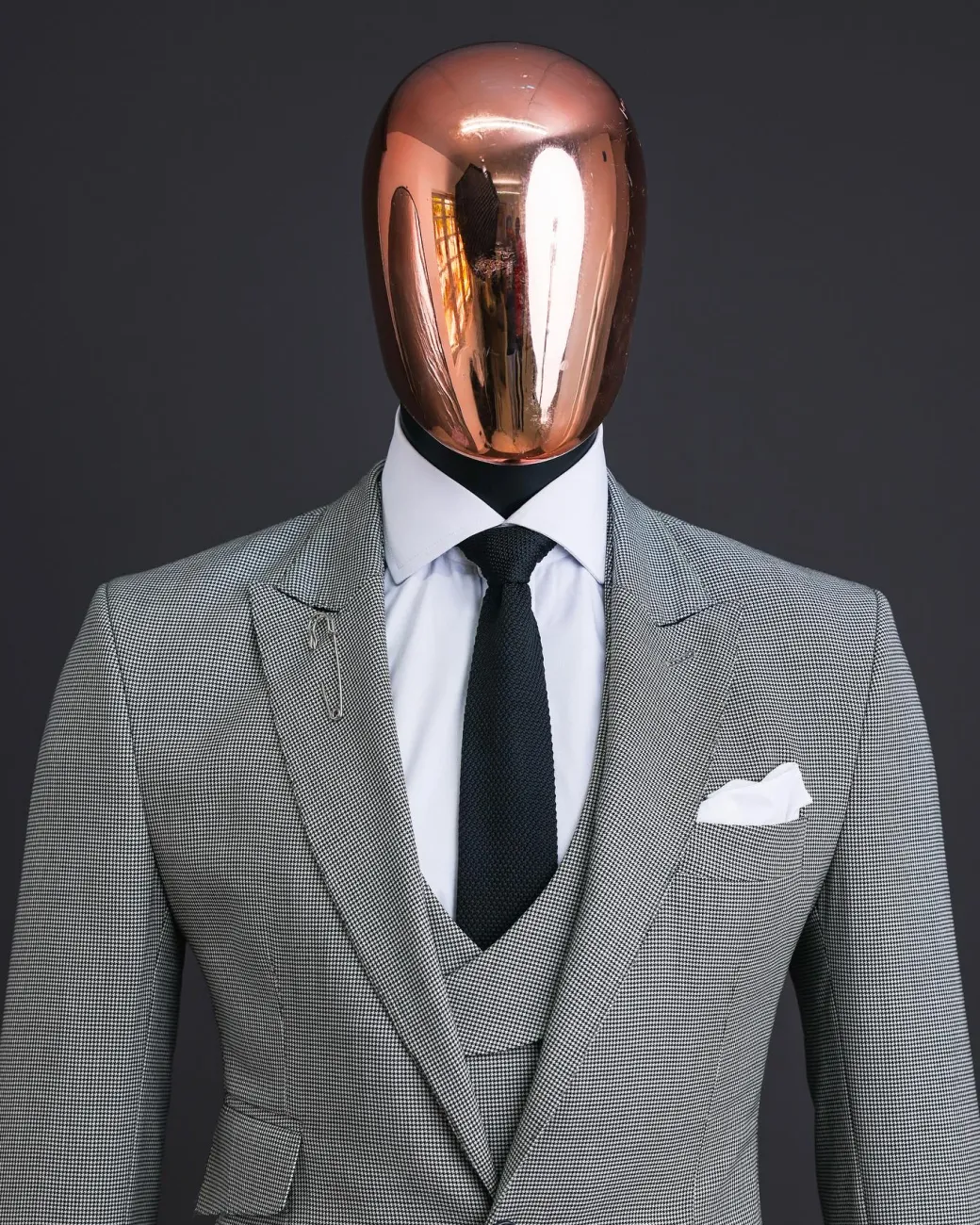 A Houndstooth Check Business Suit.
