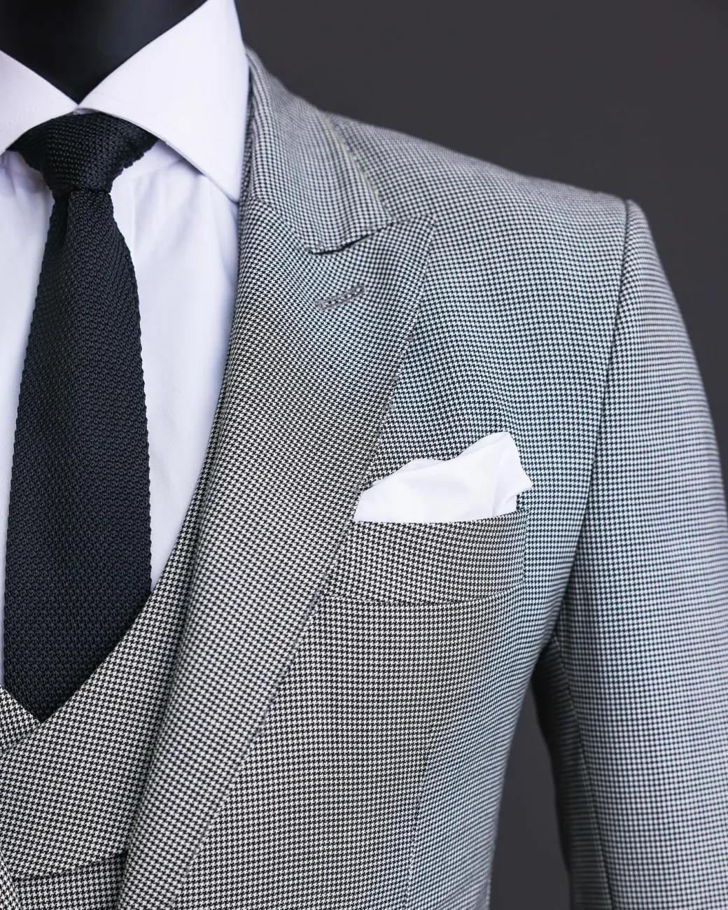 A Houndstooth Check Business Suit.