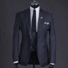 A Lead grey, knitted, notch lapel suit