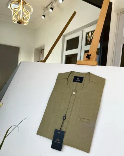 A Lemon Green African kaftan with clear view pearl Swarovski button and sokoto