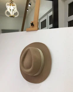 A Light Cream Brown Mens Fashion Hat