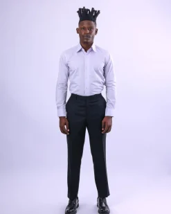 A Lilac, Wrinkle-Free Business Shirt.