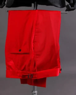 A “Luminati” dispersed ruffle metallic jacquard tuxedo suit