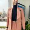 A Mauve Shawl Lapel Tuxedo Suit