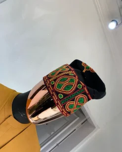 A Multicolor Hand Woven Egba Yoruba Hat