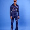 A Navy Blue, “Anikulapo” Arewa Embroidery Top And Pant African Native.