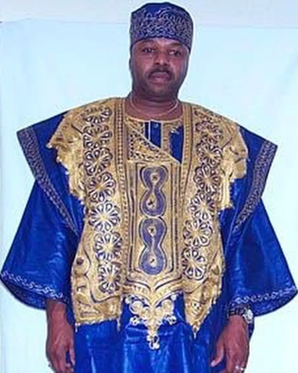 A Navy Blue, Arewa Embroidery, Malian Embroidery Details, Traditional Agbada