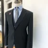 A Navy Blue Cashmere men’s shawl-lapel Evening Tuxedo suit