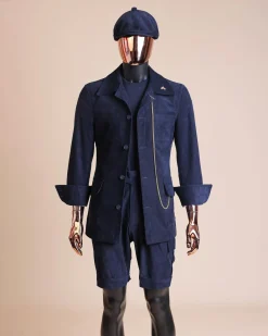 A Navy Blue Corduroy Jacket