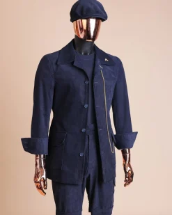 A Navy Blue Corduroy Jacket