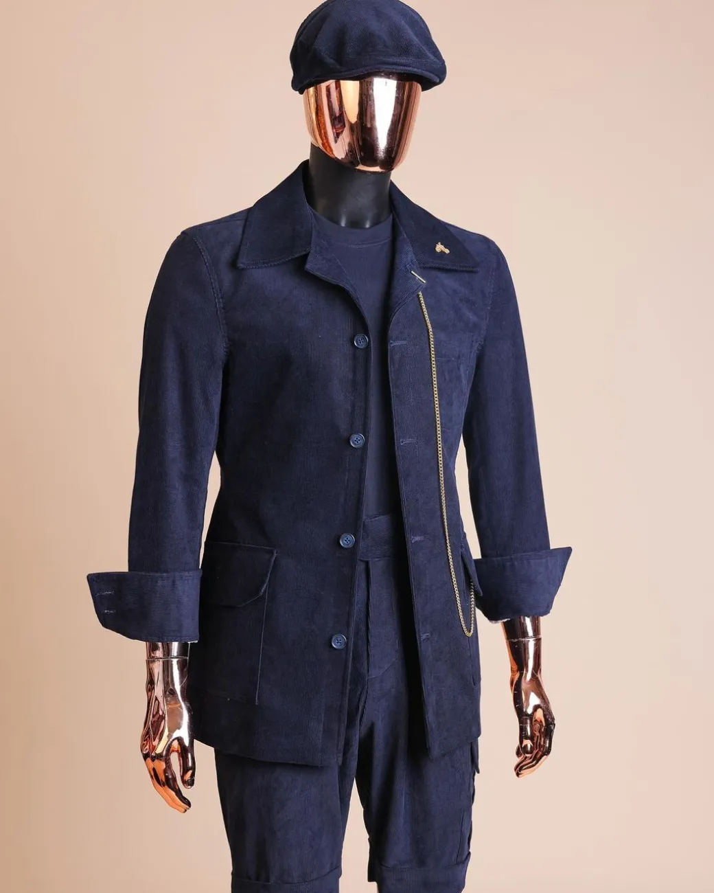 A Navy Blue Corduroy Jacket