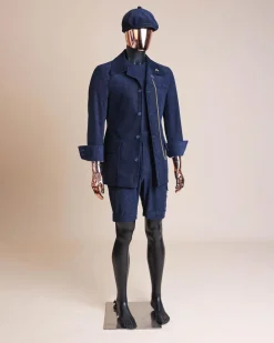 A Navy Blue Corduroy Jacket