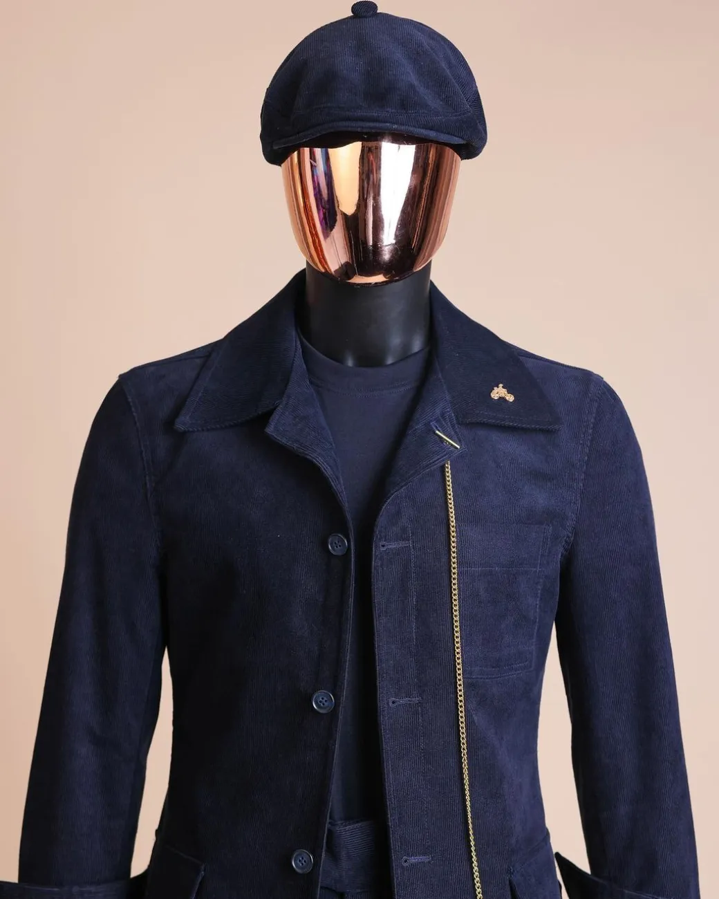 A Navy Blue Corduroy Jacket