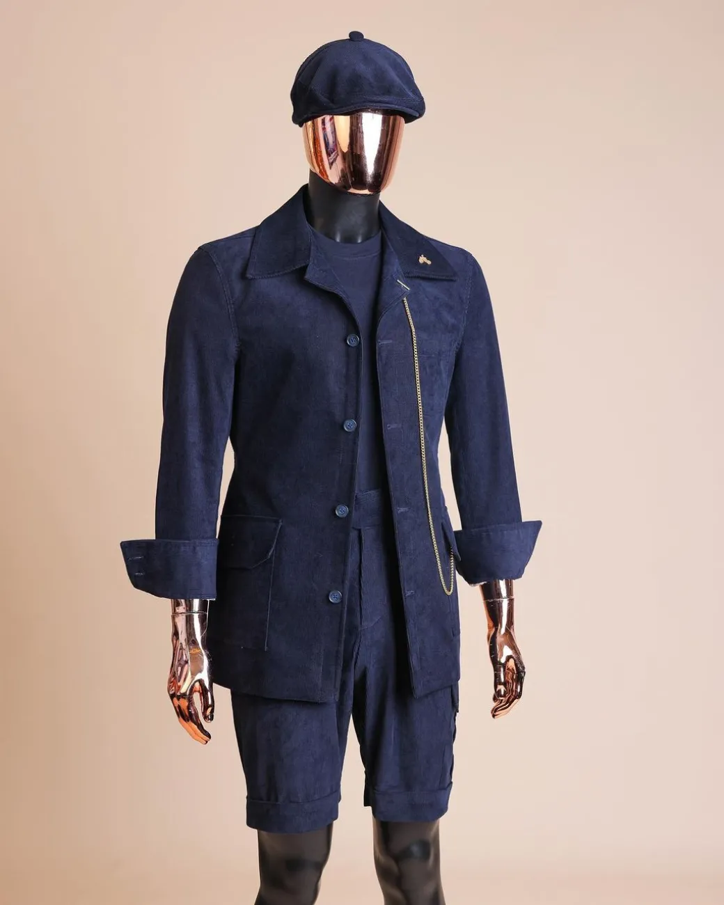 A Navy Blue Corduroy Jacket