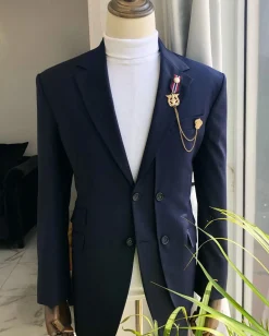 A Navy blue Reloaded “Catch Me If You Can” Business Suit