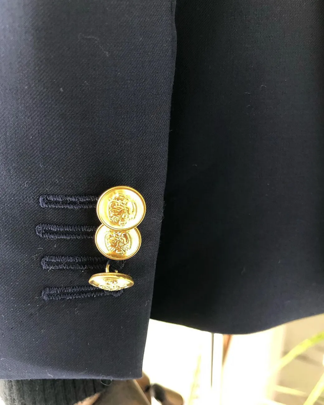 A Navy Blue reloaded Chinese Tuxedo “ 7th Battalion” Suit