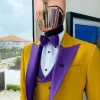 A Peak Lapel Pantone Gold Tuxedo Suit