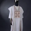A Porcelain, dotted and woven Cloud and pattern embroidery detailing agbada