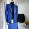 A Premium Reloaded navy blue “Oranmiyan” Peak lapel Suit