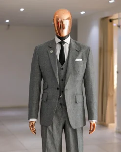A Prince Of Wales Check Business Suit.