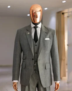 A Prince Of Wales Check Business Suit.