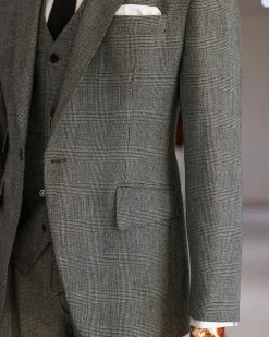 A Prince Of Wales Check Business Suit.