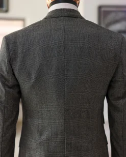 A Prince Of Wales Check Business Suit.