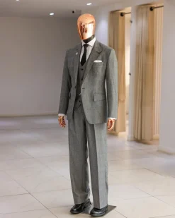 A Prince Of Wales Check Business Suit.