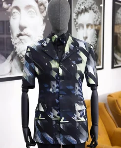 A “redeemer” 3d printed short sleeve safari suit