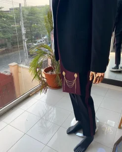 A Reloaded “falz” 3 lapel (shawl andnotch) tuxedo suit